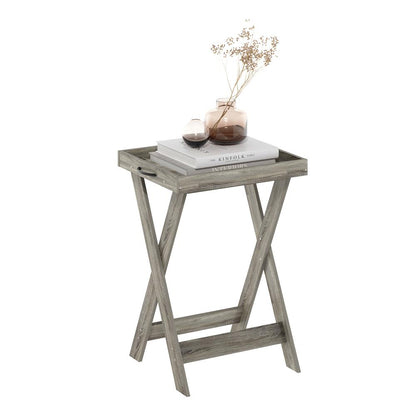 Classic Tray Table with Removable Tray, French Oak
