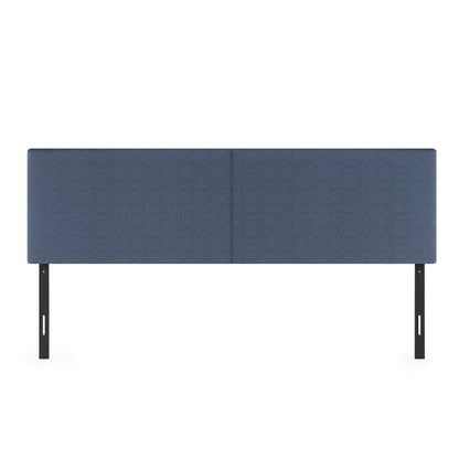 ROANNE King Headboard, Upholstered Tufted Headboard, for Bedroom, Blue Denim