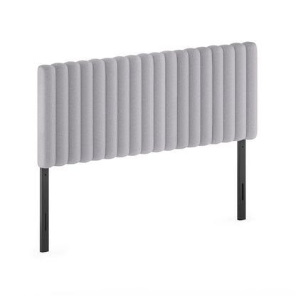 ROANNE Queen Headboard, Upholstered Tufted Headboard, for Bedroom, Light Grey