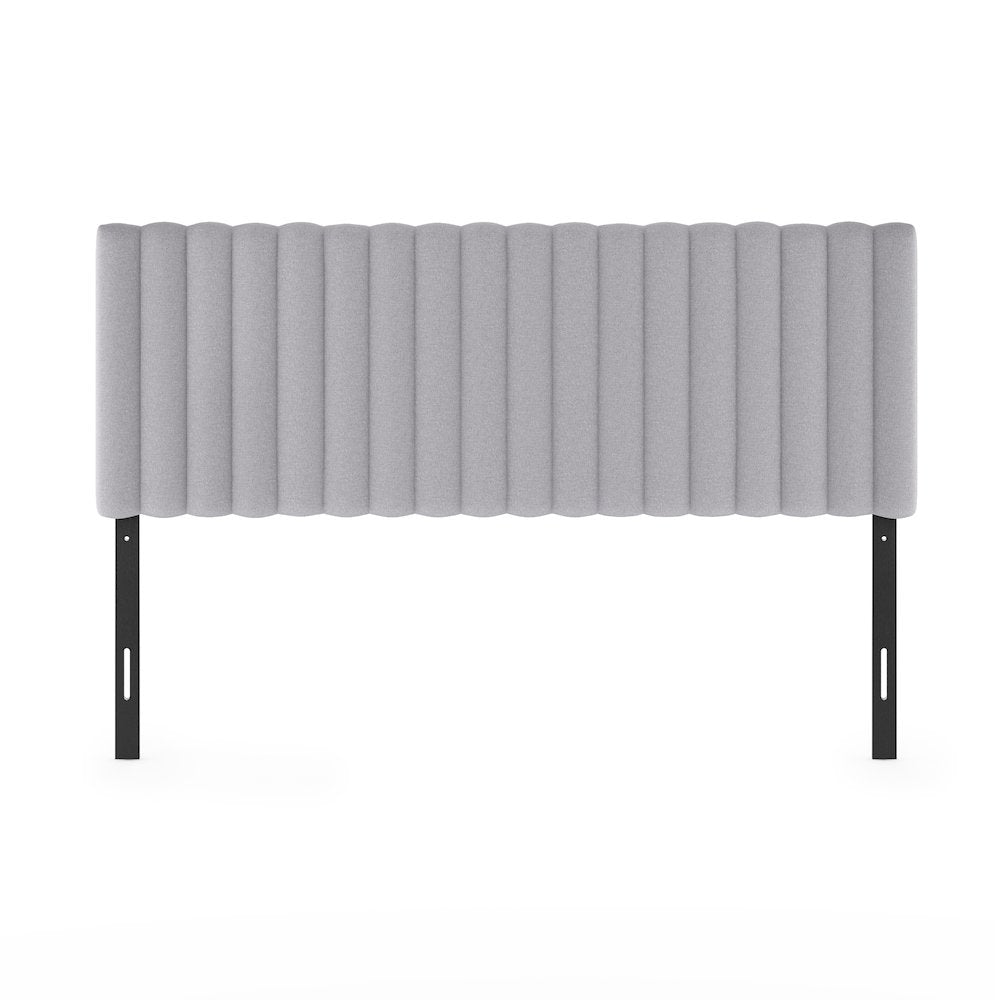 ROANNE Queen Headboard, Upholstered Tufted Headboard, for Bedroom, Light Grey