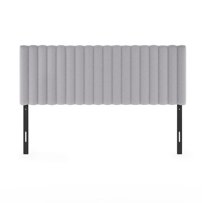 ROANNE Queen Headboard, Upholstered Tufted Headboard, for Bedroom, Light Grey