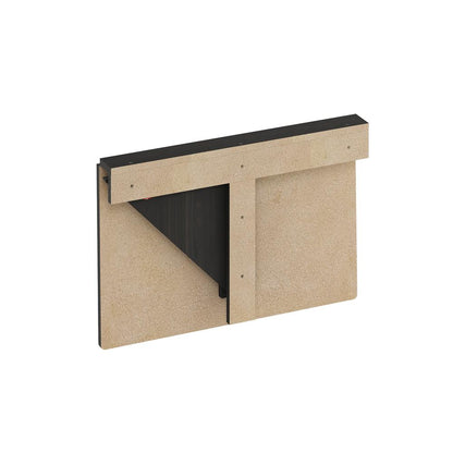 Hermite Wall Mounting Folding Table, Espresso