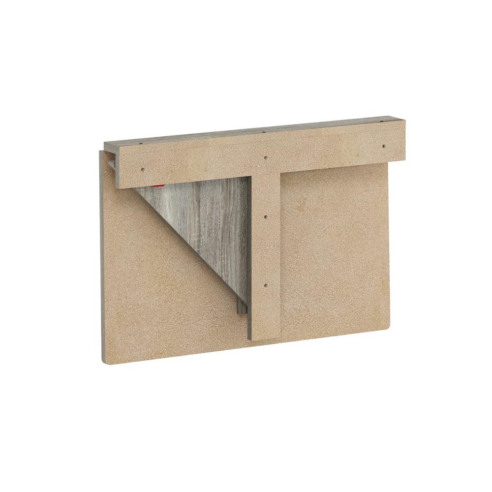 Hermite Wall Mounting Folding Table, French Oak