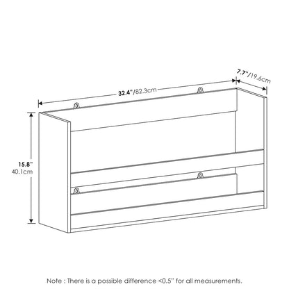 Floating Shelves for Wall, Wall Mounted Shelves, Grey Oak