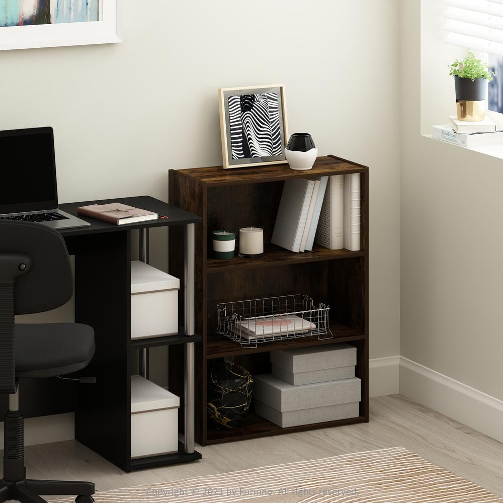 Furinno Pasir 3-Tier Open Shelf, Amber Pine