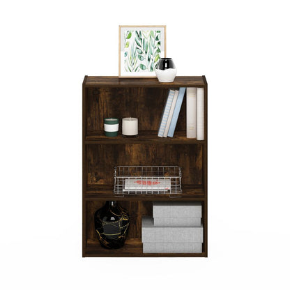Furinno Pasir 3-Tier Open Shelf, Amber Pine