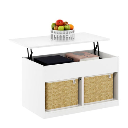 Jensen Lift Top Coffee Table, Solid White