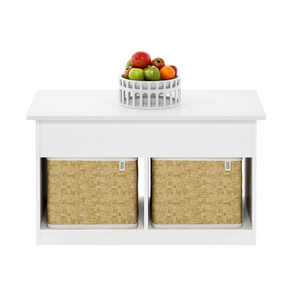Jensen Lift Top Coffee Table, Solid White