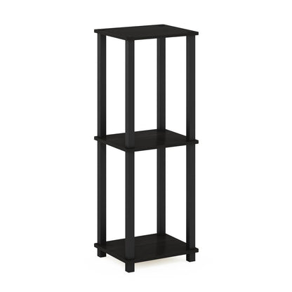 Simplistic End Table, Small, Set of 2, Espresso/Black
