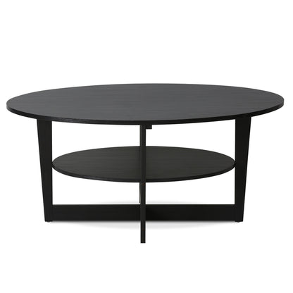 JAYA  Round Coffee Table, Walnut