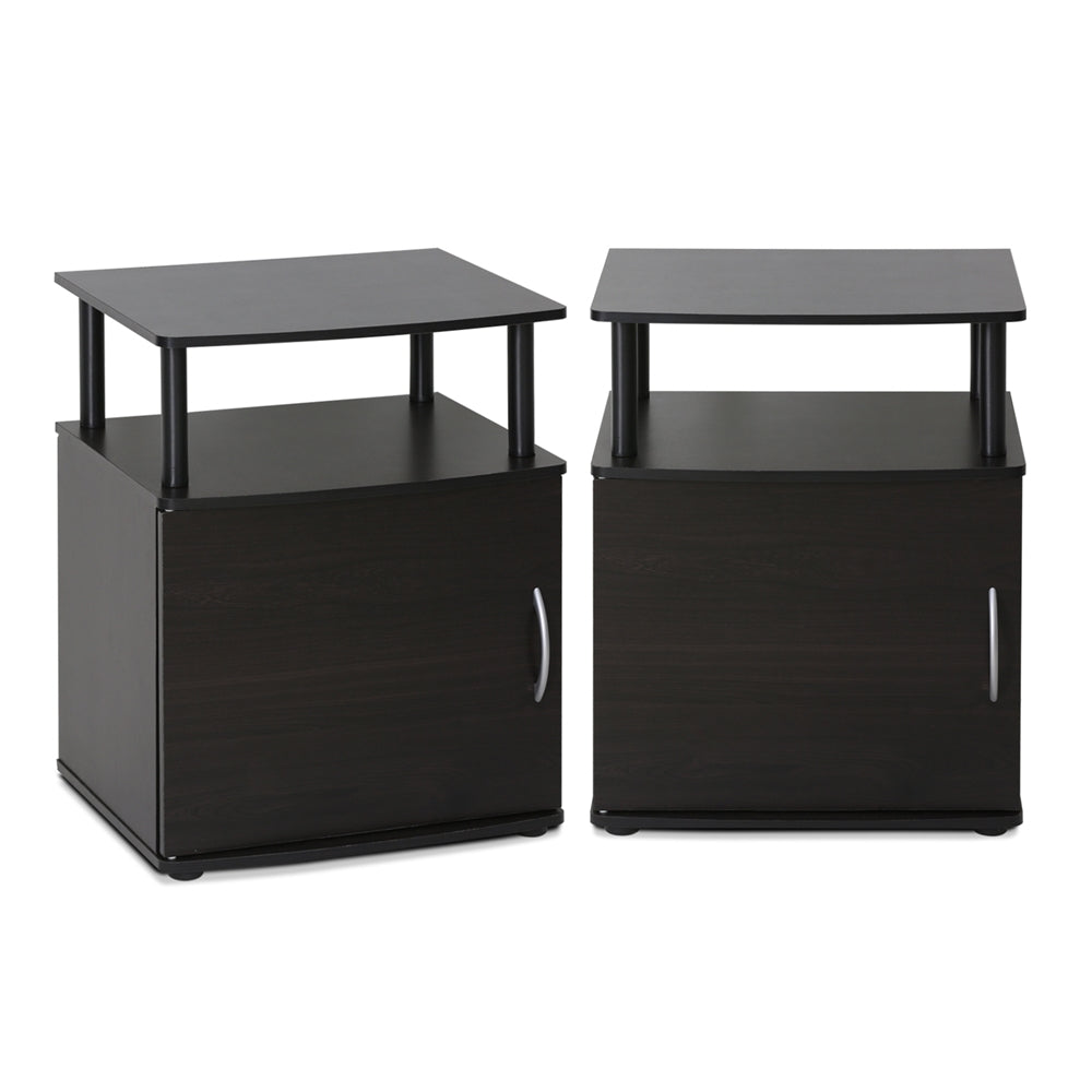 JAYA Utility Design End Table, Set of Two,