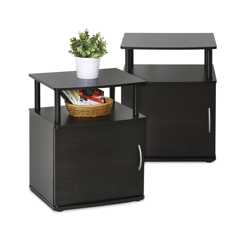 JAYA Utility Design End Table, Set of Two,