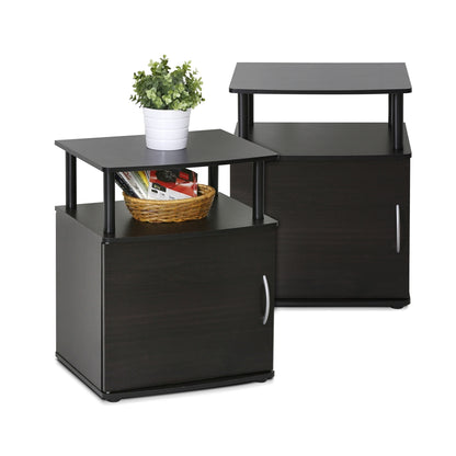 JAYA Utility Design End Table, Set of Two,