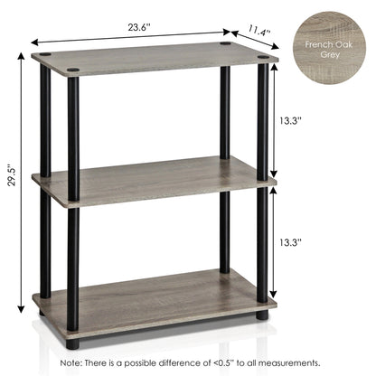 Turn-N-Tube 3-Tier Compact Multipurpose Shelf Display Rack