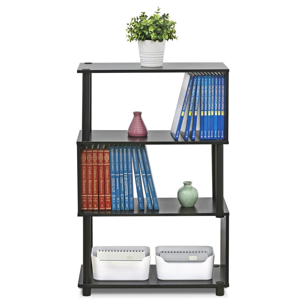 Furinno 4-Tier Flexi Rack, Espresso
