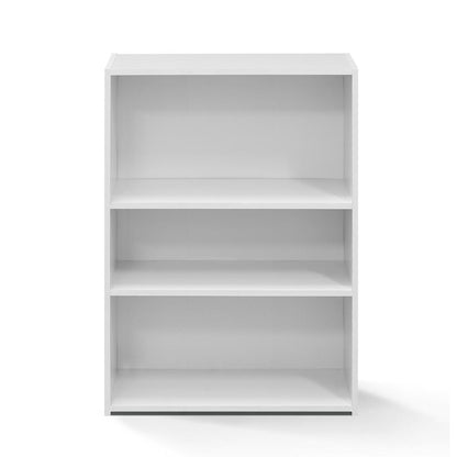 Furinno Wright 3-Shelf Bookcase, Soft White