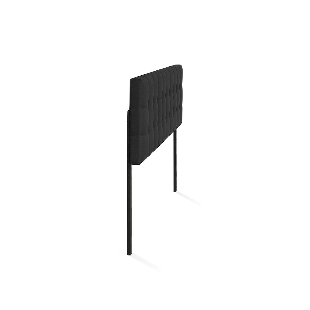 ROANNE King Headboard, Upholstered Tufted Headboard, for Bedroom, Plain Black