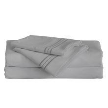 Furinno Angeland Vienne 4-Piece Microfiber Bed Sheet Set, Full, Grey