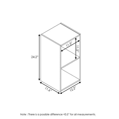 Pelli Cubic Storage Cabinet, 2x1, Espresso, 18049EX