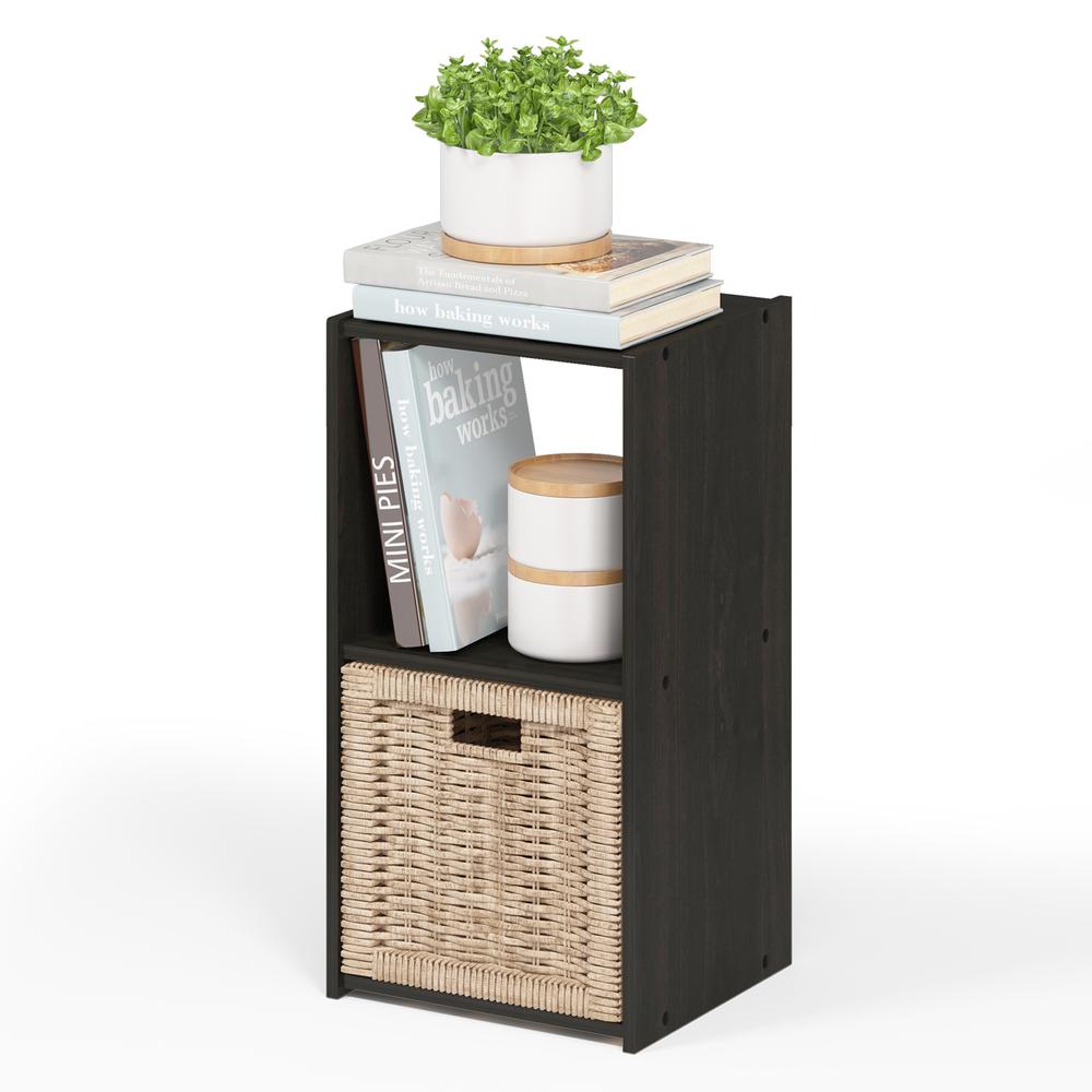Pelli Cubic Storage Cabinet, 2x1, Espresso, 18049EX