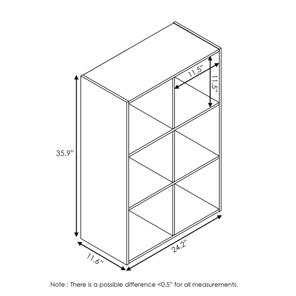 Pelli Cubic Storage Cabinet, 3x2, Espresso, 18053EX