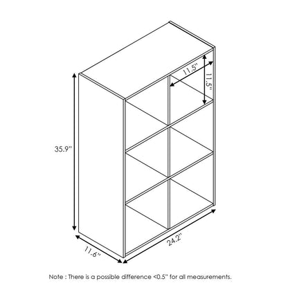 Pelli Cubic Storage Cabinet, 3x2, Espresso, 18053EX