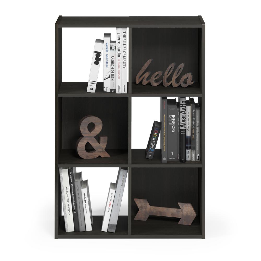 Pelli Cubic Storage Cabinet, 3x2, Espresso, 18053EX