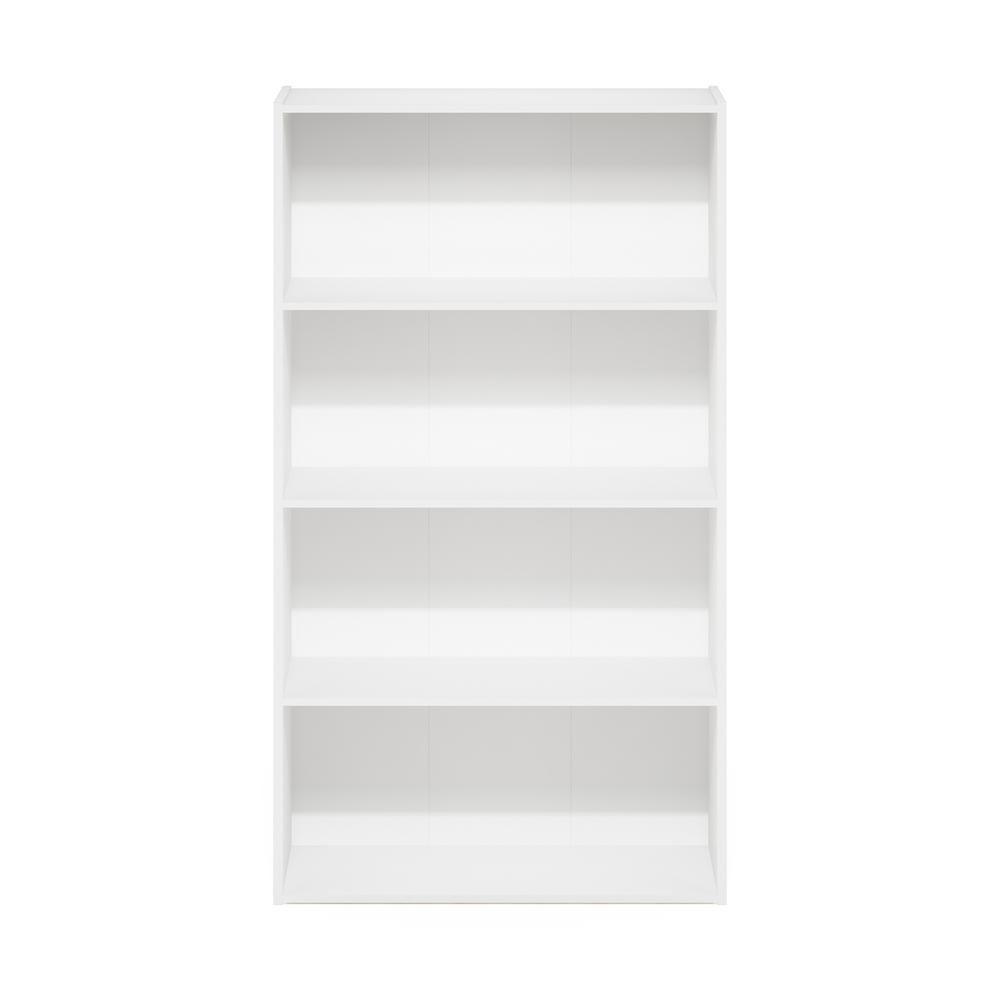 Furinno Pasir 4-Tier Open Shelf, White