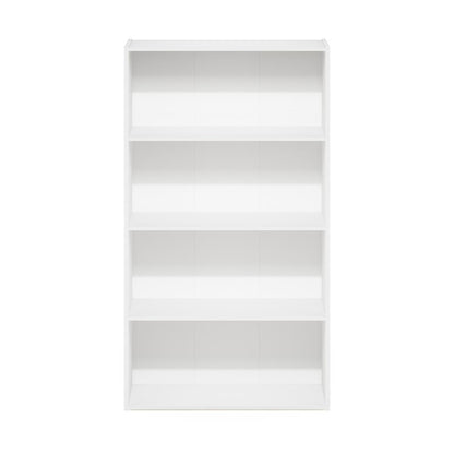 Furinno Pasir 4-Tier Open Shelf, White