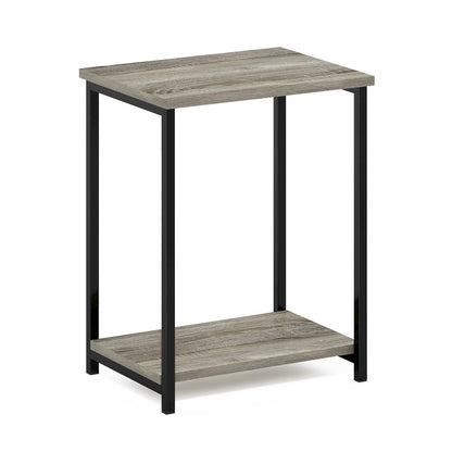 SIMPLISTIC Night Stand, 2-Tier Open Shelf Design, French Oak