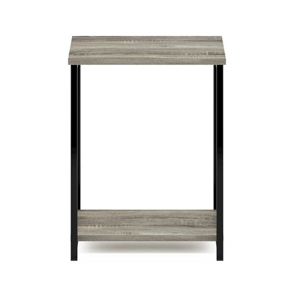 SIMPLISTIC Night Stand, 2-Tier Open Shelf Design, French Oak