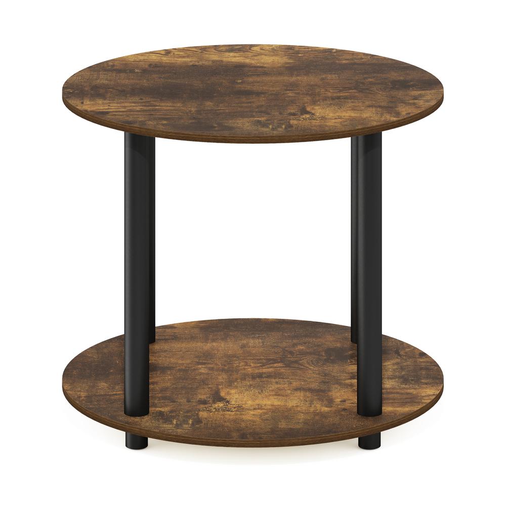 Round 2-Tier Coffee Table with Simple Design and Engineered Wood Frame
