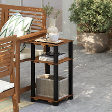 Pangkor 3-Tier Turn-N-Tube Indoor Outdoor Plant Shelf Wood Side Table