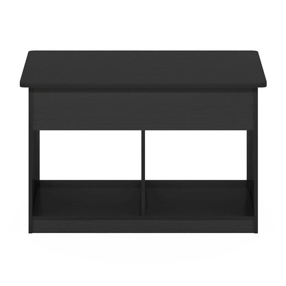 Lift Top Coffee Table With Storage Shelf, Hidden Compartment,Dark Americano
