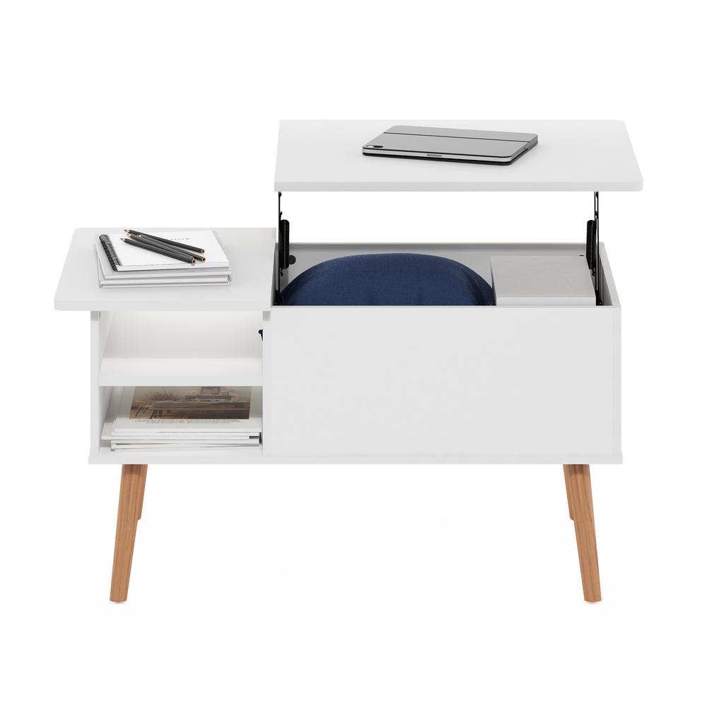 Jensen Coffee Table With Hidden Compartment and Side Open Storage Shelf
