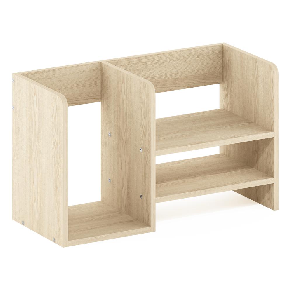 Wood Desktop Book and Home Office Supplies Storage Organizer,