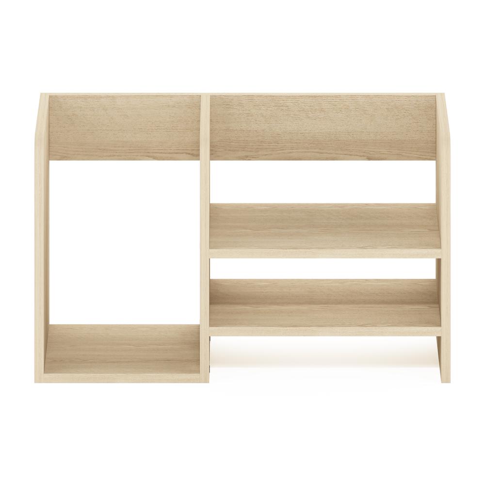 Wood Desktop Book and Home Office Supplies Storage Organizer,