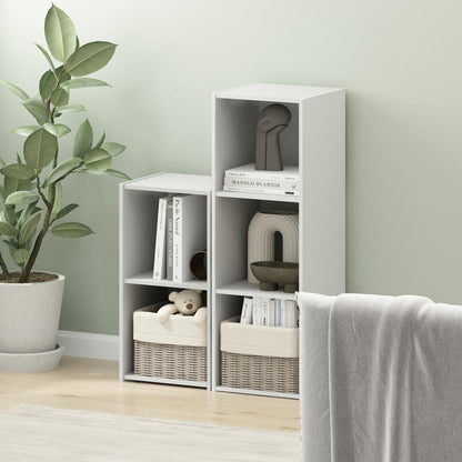 Cubic Storage Cabinet, 3x1, White