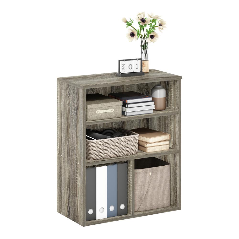 Pasir 3 Tier Display Bookcase, French Oak