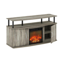 Fireplace Entertainment Center with Doors Storage Cabinet for TV up to 55 Inch
