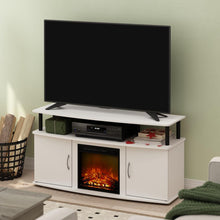 Fireplace Entertainment Center with Doors Storage Cabinet for TV up to 55 Inch