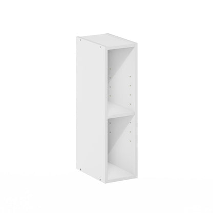 Fulda 2-Tier Space Saving Storage Shelf Bookcase, 6-Inch Width, White