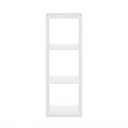 Cubicle Open Back Decorative Cube Storage Organizer, 3-Cube, White