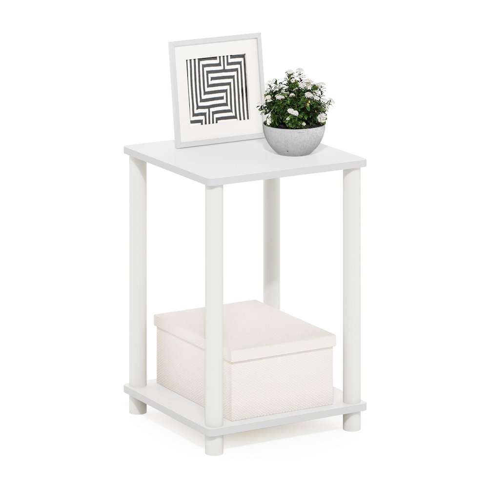 Turn-N-Tube Haydn End Table, White
