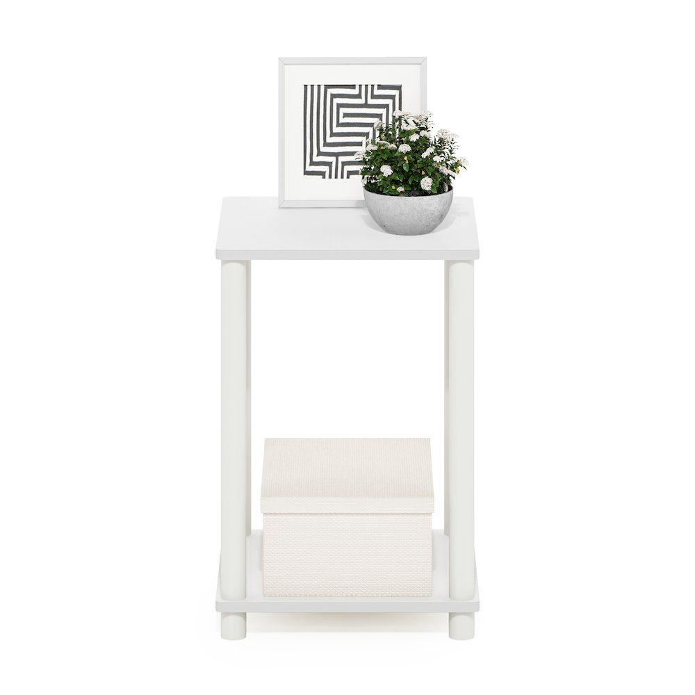 Turn-N-Tube Haydn End Table, White