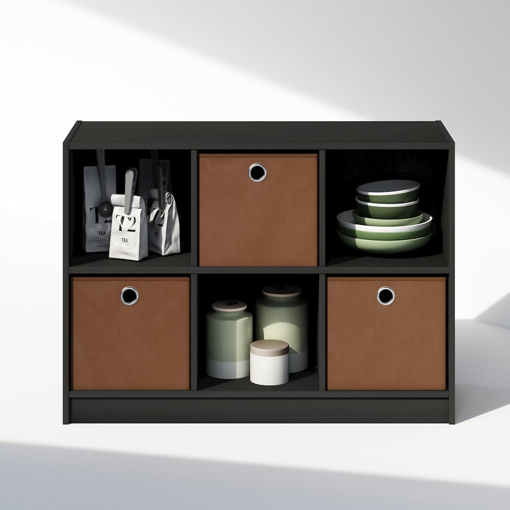 Cubic Multipurpose Clothing & Closet Storage Organizer Shelf with Bin Drawers