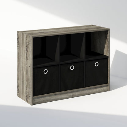 Cubic Multipurpose Clothing & Closet Storage Organizer Shelf with Bin Drawers