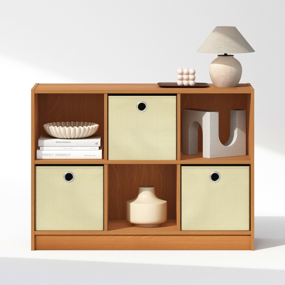 Cubic Multipurpose Clothing & Closet Storage Organizer Shelf with Bin Drawers