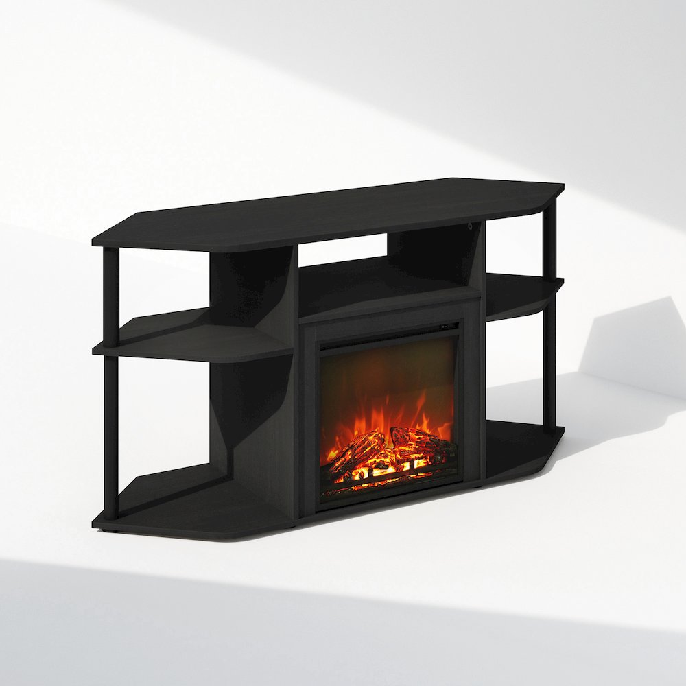 Decorative Electric Fireplace Corner TV Stand, Entertainment Center