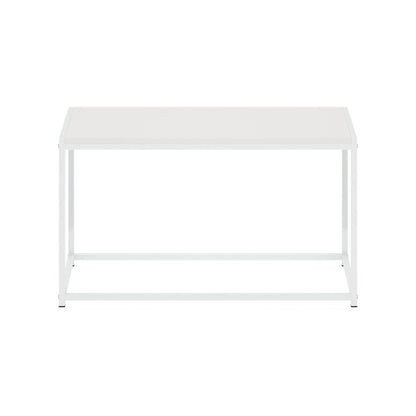 Camnus Modern Living Coffee Table, Solid White/White